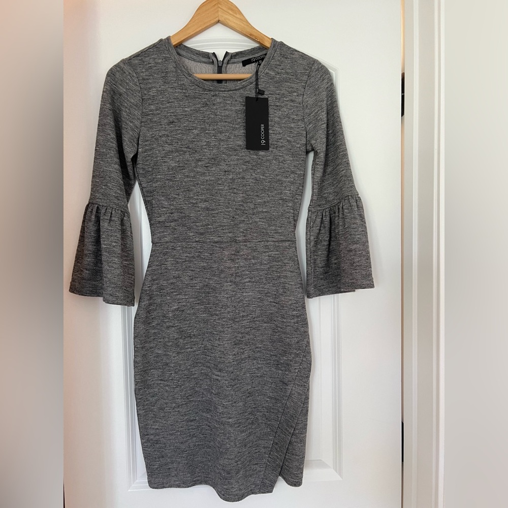 Charcoal Grey long sleeved dress